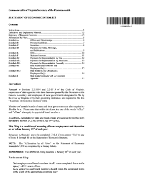 Virginia Statement of Economic Interests