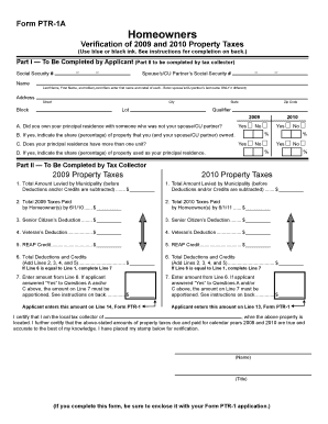 Fillable Online logan-twp Form PTR-1A - Maywood Fax Email Print - pdfFiller