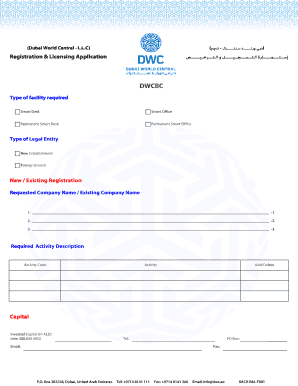 Dubai World Central Registration and Licensing Application