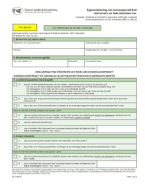 Norwegian Property Acquisition Declaration