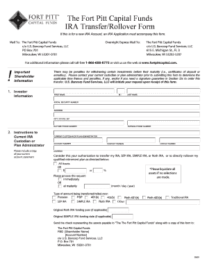 IRA Transfer/Rollover Form