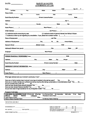Paternity Intake Form