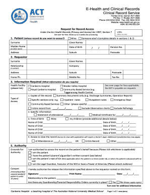 Request for Record Access