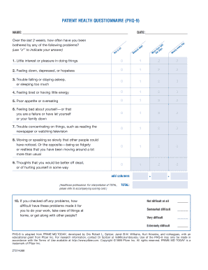 Patient Health Questionnaire (PHQ-9)