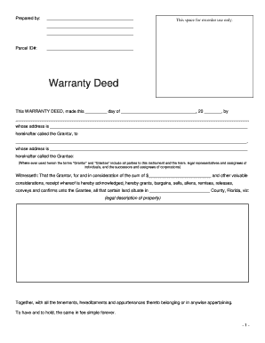 Florida Warranty Deed