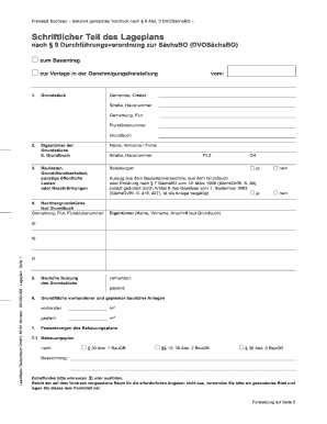 Vordruck nach § 8 Abs. 3 DVOSächsBO