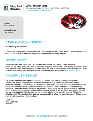 Letterhead Template with Grey Text Box for schools