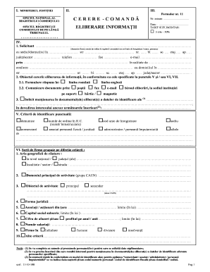 Romania Business Information Request Form