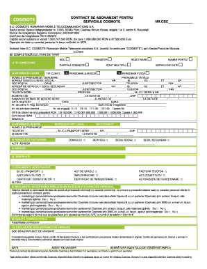 COSMOTE Service Subscription Contract