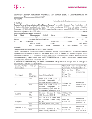 Service Package Supply Contract