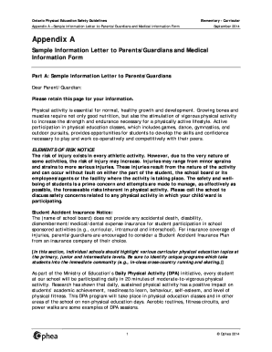 Ontario Physical Education Safety Guidelines