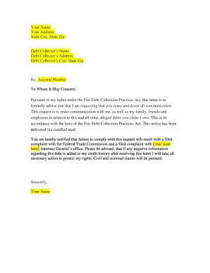 Free Cease And Desist Letter Template from www.pdffiller.com