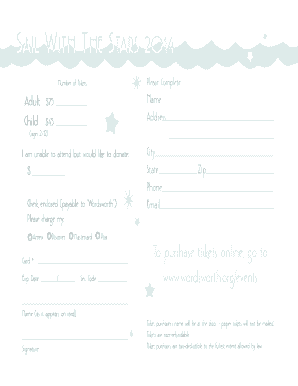 Wordsworth Event Ticket Purchase Form