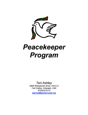 Peacekeeper Program Compliment Form