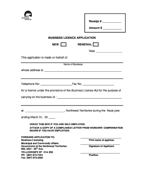 Business Licence Application