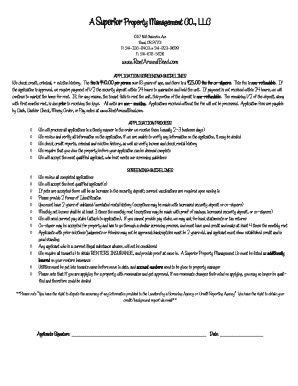 Rental Application Form