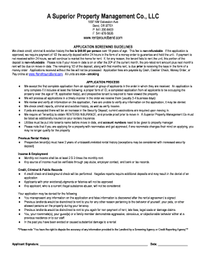 Rental Application Form
