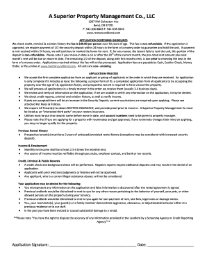 Rental Application Form