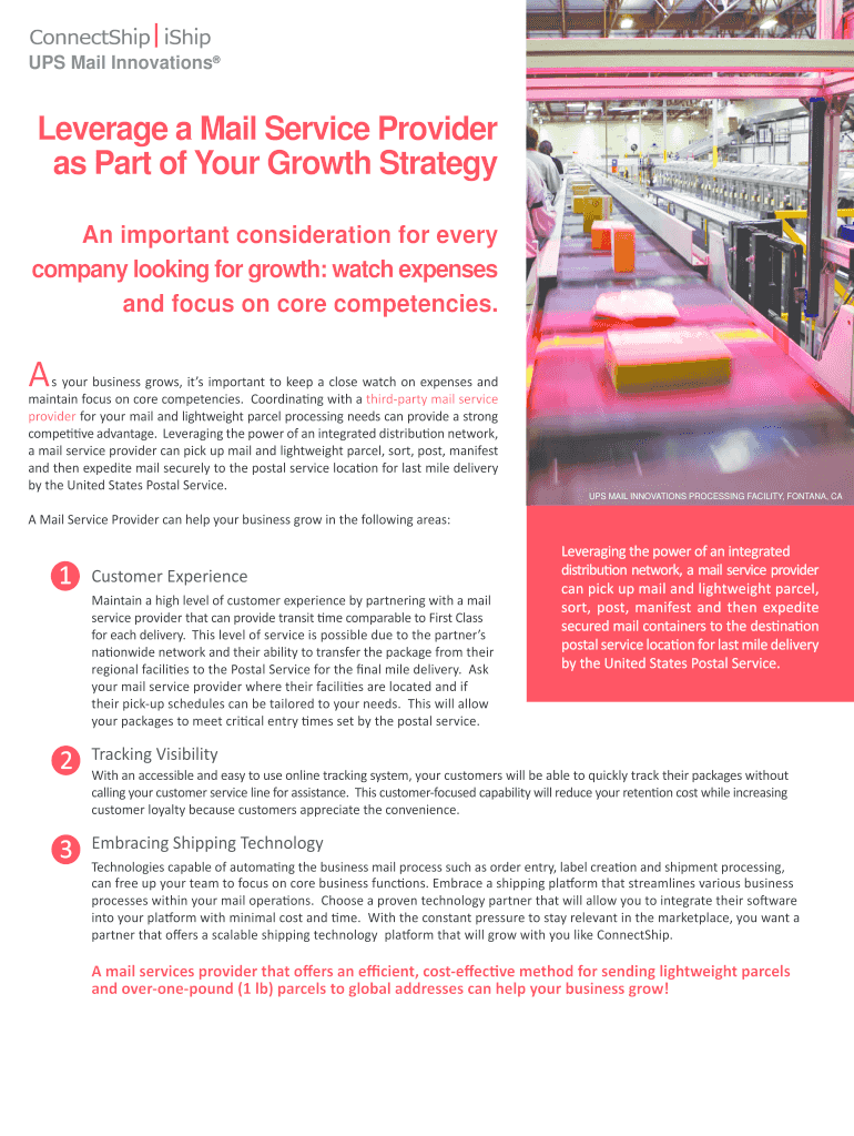 Fillable Online UPS Mail Innovations Fax Email Print pdfFiller