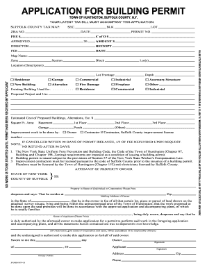 Suffolk County Building Permit Application