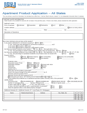 Apartment Product Application