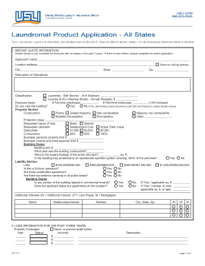 Laundromat Product Application