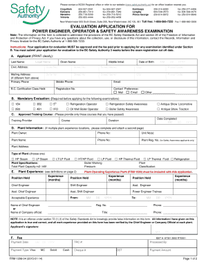 Power Engineer Evaluation Application