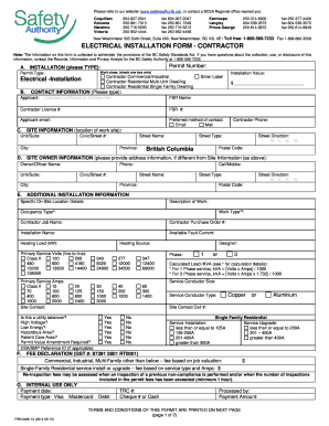 Electrical Installation Permit