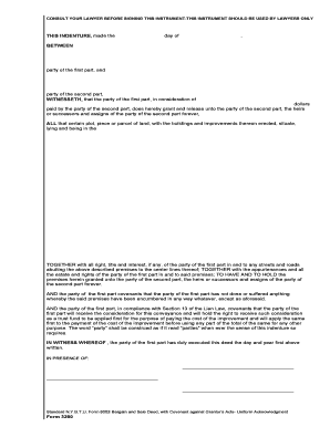 New York Bargain and Sale Deed