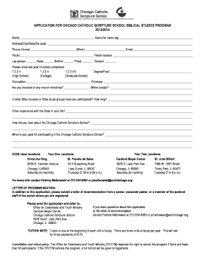 Fillable Online catechesis-chicago Chicago Catholic - catechesis-chicago Fax Email Print - pdfFiller