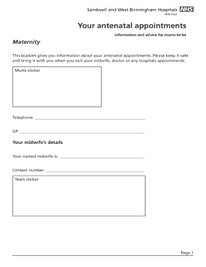 Antenatal Appointments Guide