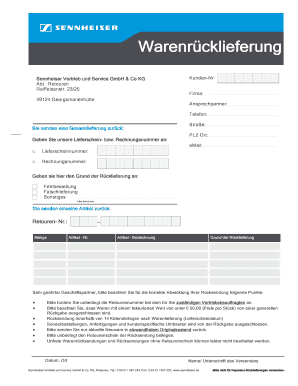 Warenrücklieferung