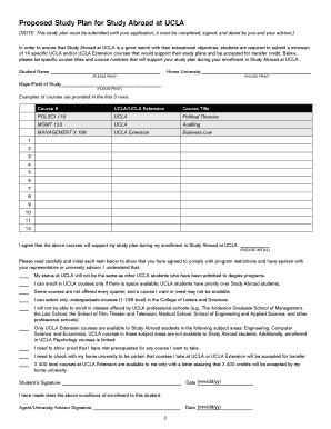 Study Abroad at UCLA Application Form