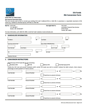 IVA Funds IRA Conversion Form