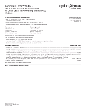 Form W-8BEN-E