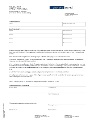 Power of Attorney for Currency Trading