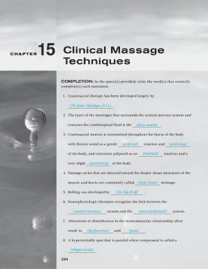 Clinical Massage Techniques Workbook