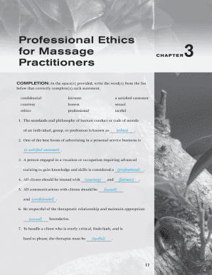 Professional Ethics for Massage Practitioners