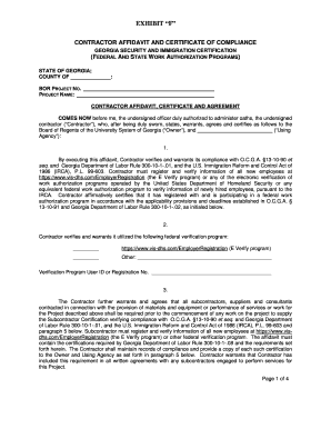 Georgia Security and Immigration Certification