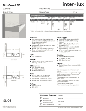 Box Cove LED Submittal Form