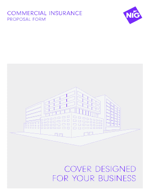 Commercial Insurance Proposal Form