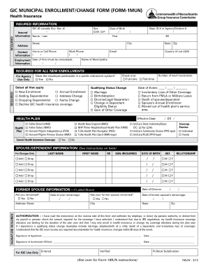 GIC Municipal Enrollment/Change Form