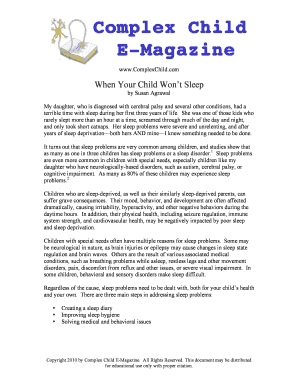 Child Sleep Problems Guide