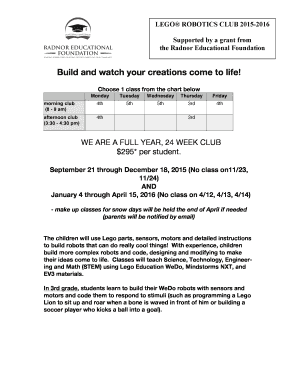 LEGO ROBOTICS CLUB 20152016 - rtsd