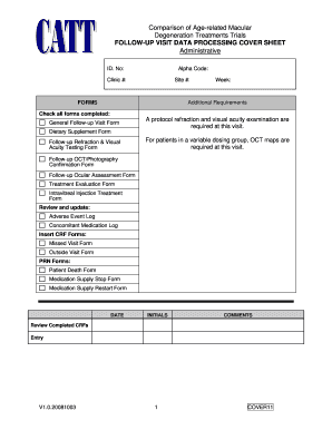 Age-related Macular Degeneration Follow-up Visit Form