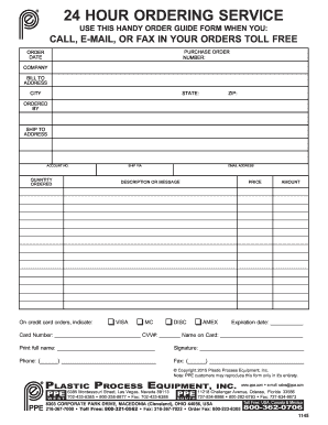 Purchase Order Form