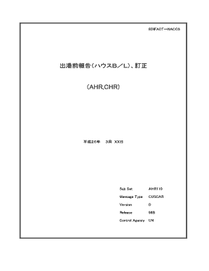 Pre-Departure House B/L Report Correction