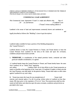 Commercial Lease Agreement