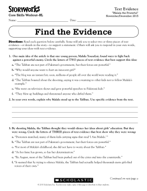 Text Evidence - Scholastic