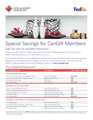 Special Savings for CanGift Members